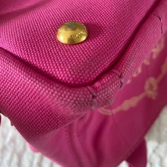 Prada Canapa Canvas Tote. Small size. EUC - Picture 9 of 14